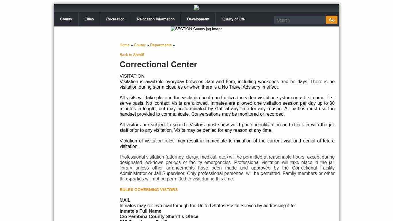 Pembina County, ND - Department Content